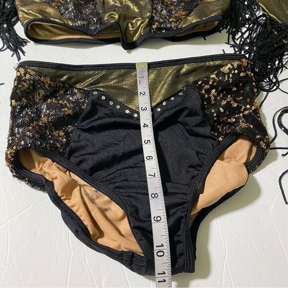 Revolution Tenth House 2 piece dance costume fringe ZERO GRAVITY TH25247 MA adul - Picture 11 of 12